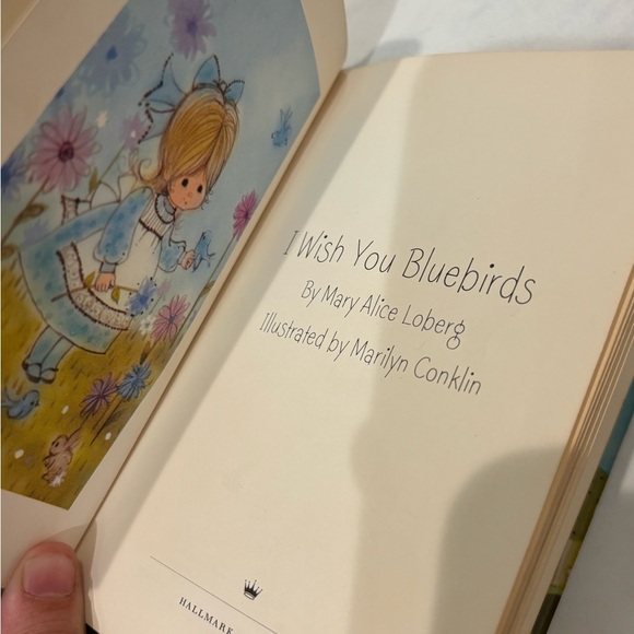 Vintage I Wish You Bluebirds Mary Alice Loberg Hallmark - Picture 2 of 4